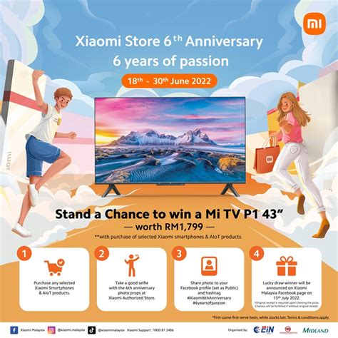Xiaomi Store 6th Anniversary celebration includes freebies  .